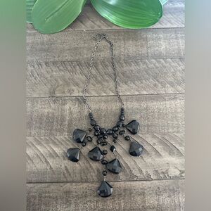 Elegant Black Statement Necklace